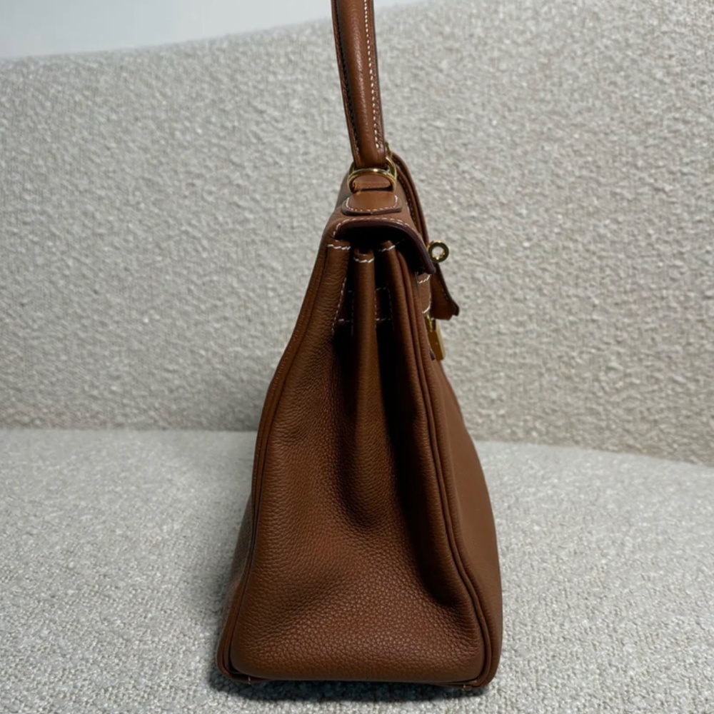 Authentic Hermes Kelly 28 Gold Togo GHW - Picture 5 of 16